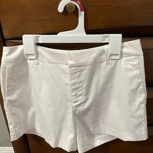 White Cotton Shorts